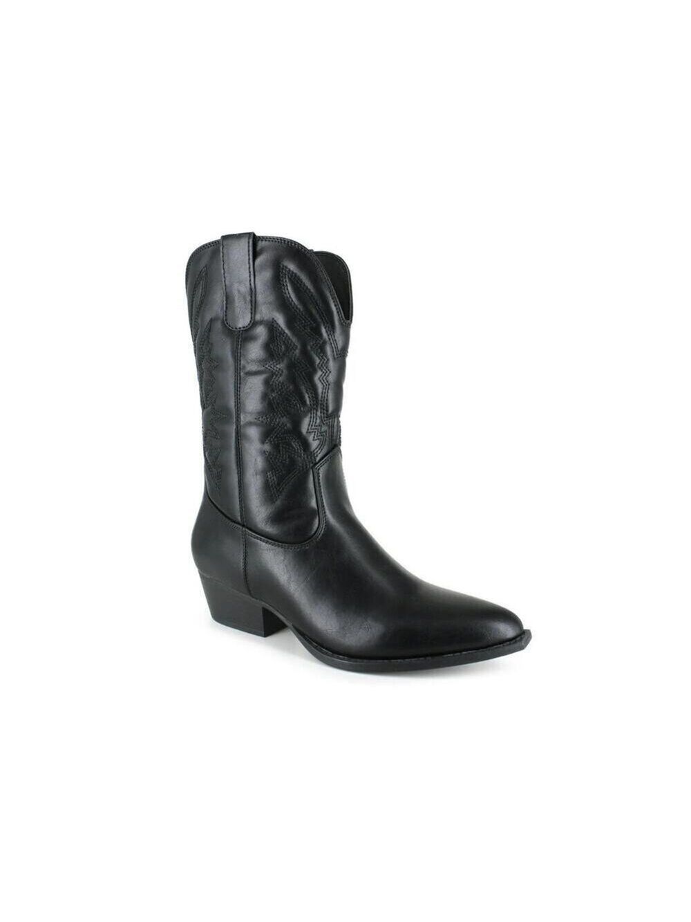 PORTLAND BOOT COMPANY BLACK WESTERN COWBOY BOOTS 10M